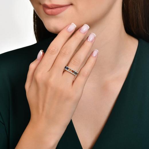 1.39 kt. Diamant Rainbow Vollkreis Ring