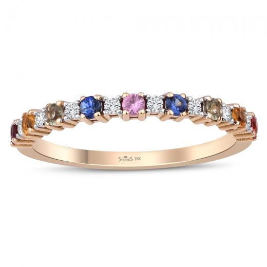 0.48 kt. Diamant-Rainbow-Ring