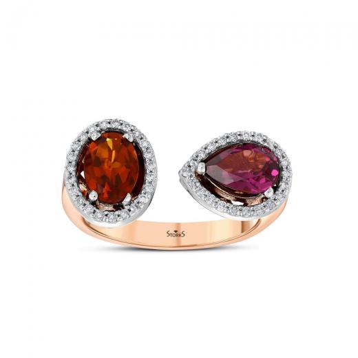 1.68 kt. Farbiger Diamant-Ring