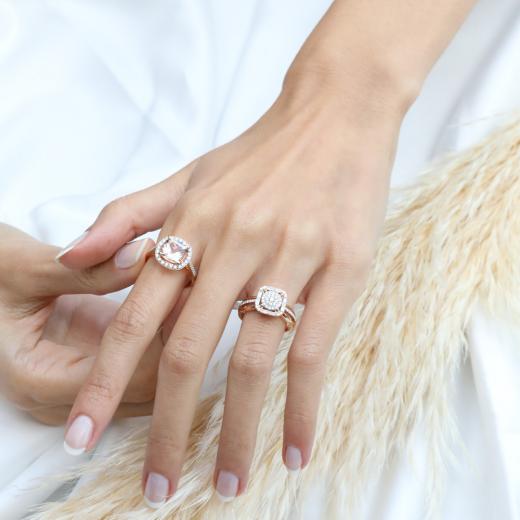 2.51 kt. Diamant-Morganit-Ring