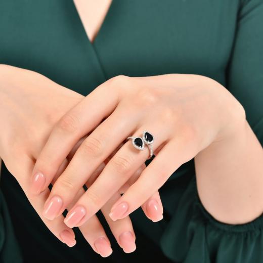 1.66 ct. Diamond Natural Sapphire Ring