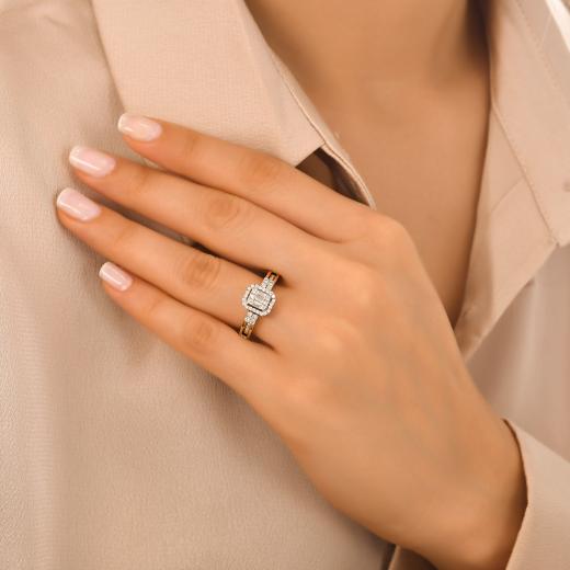 Storks Diamant Baguette Ring