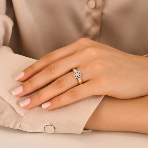 Storks Diamant Baguette Ring