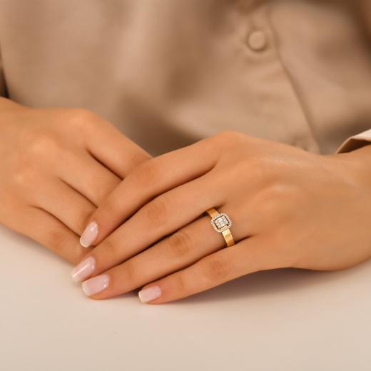 Storks Diamant Baguette Ring