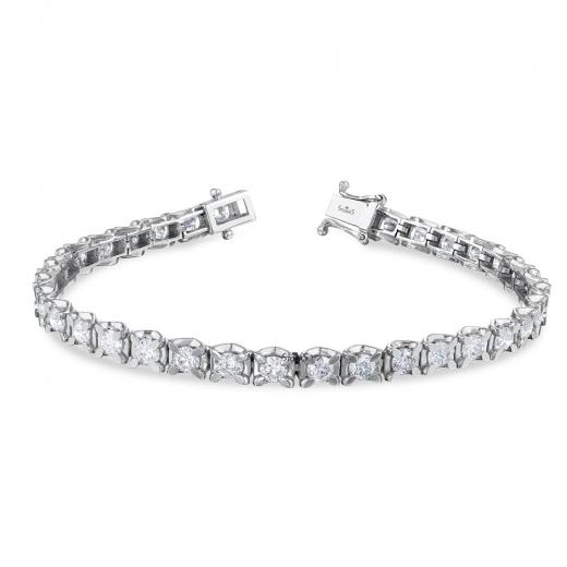 5.17 kt. Diamant-Waterway-Armband