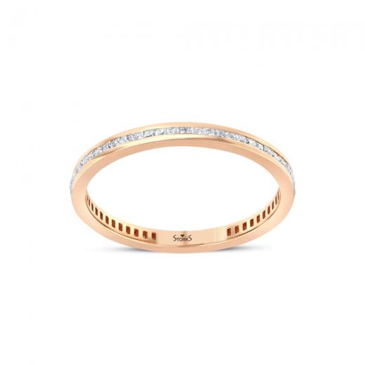 Brillantring zus. ca. 0,35 ct. Diamant-Eternity-Ring