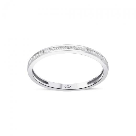 Brillantring zus. ca. 0,17 ct. Diamant-Eternity-Ring