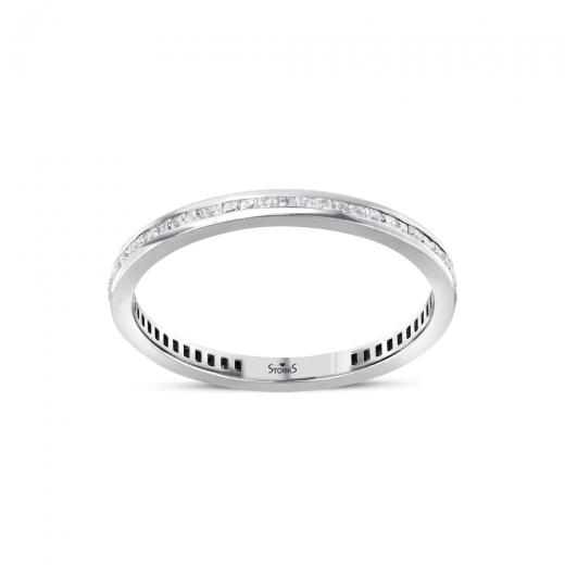 Brillantring zus. ca. 0,35 ct. Diamant-Eternity-Ring