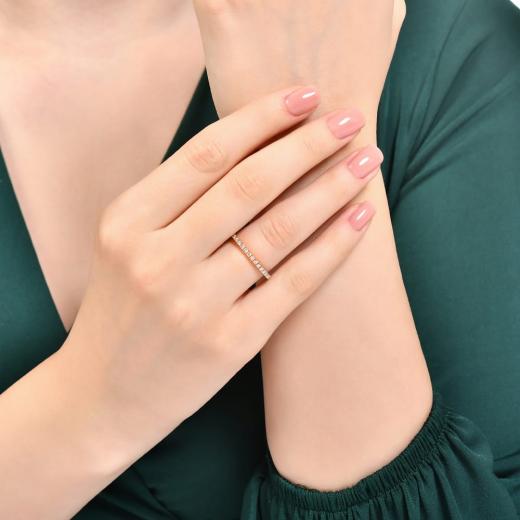 0.62 kt. Diamant Vollkreis Ring