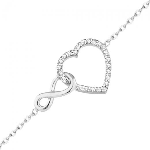 0.11 kt. Diamant-Herz-Armband
