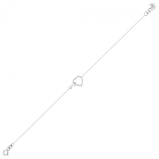 0.11 kt. Diamant-Herz-Armband