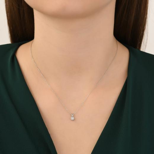 0.28 kt. Diamant-Halskette