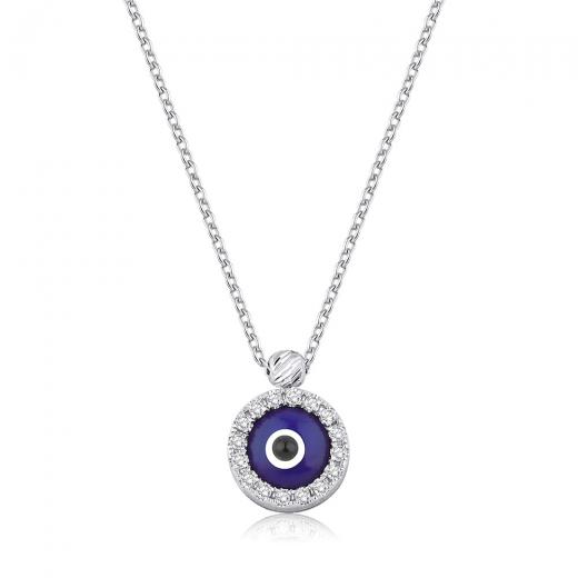 0.06 kt. Diamant-Böse-Augen-Halskette