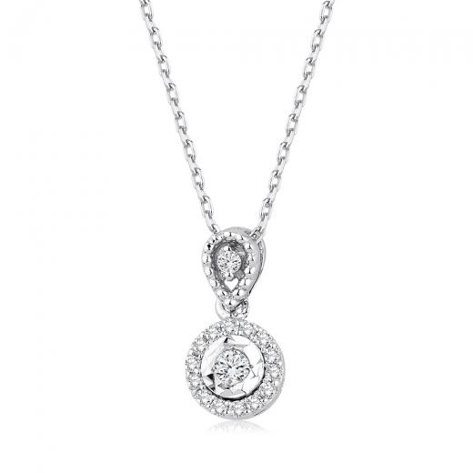 0.10 kt. Diamant-Halskette