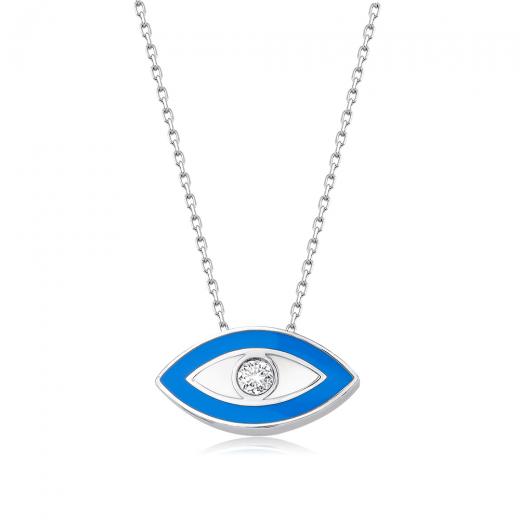 0.08 kt. Diamant (Auge) Halskette