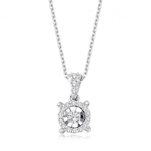0.15 kt. Diamant-Halskette