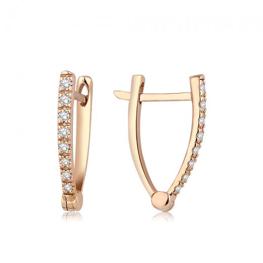 0.09 kt. Diamant-Ohrringe