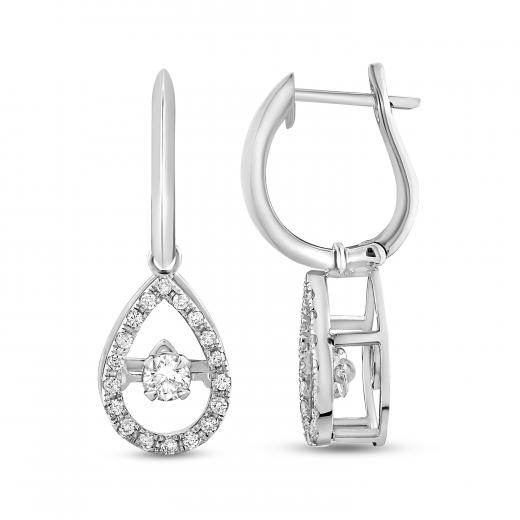 0.37 ct. Diamond Dancer Drop Earrings