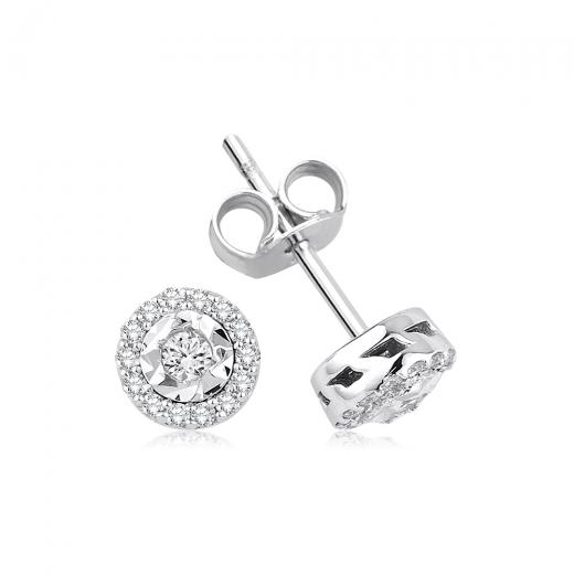 0.18 kt. Diamant-Ohrringe