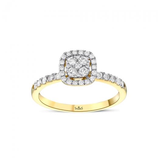 0,39 ct. Diamantring