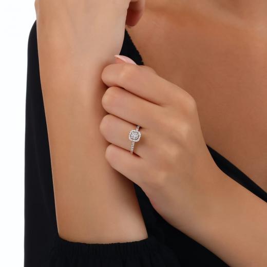 0,39 ct. Diamantring