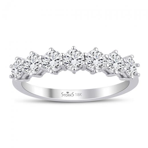 1.02 kt. Diamant Halbkreis-Ring