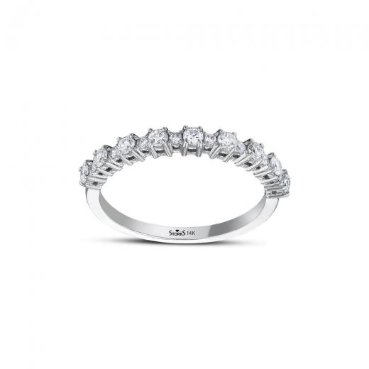 0.40 ct. Diamond Half Round Ring