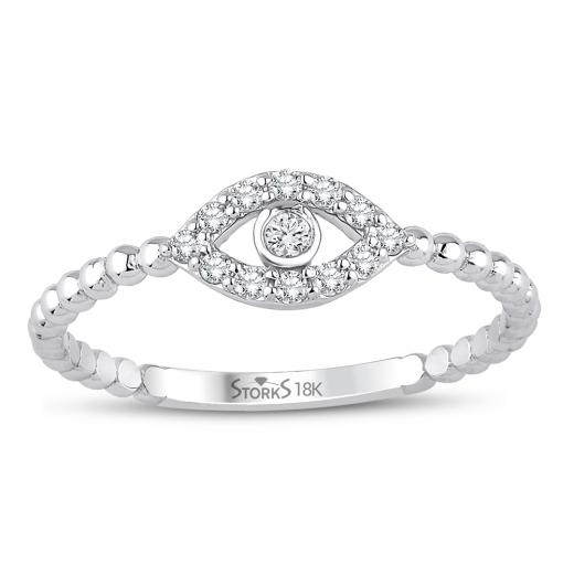 0.12 kt. Diamant-Augen-Ring
