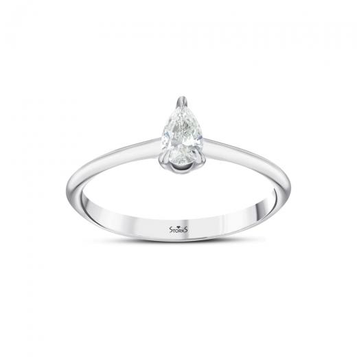 0,28 ct. Solitärring mit Diamanten