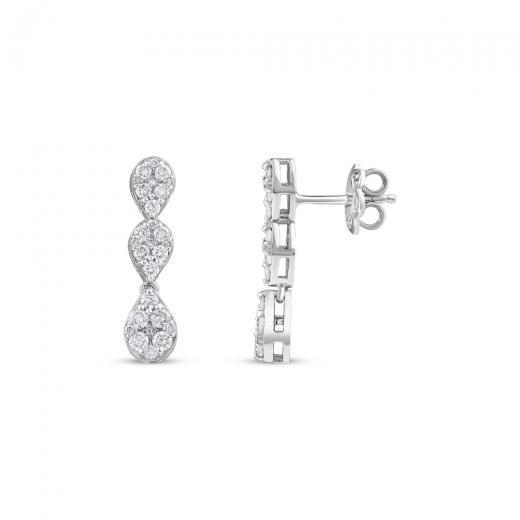 0.84 ct. Diamond Wedding Earring
