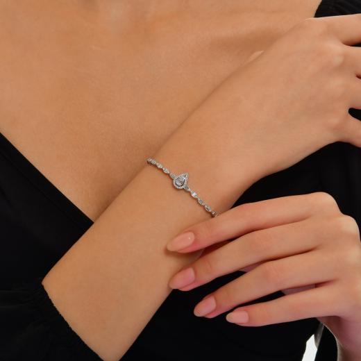 0.60 kt. Diamant-Hochzeits-Baguette-Armband