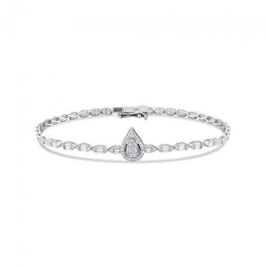 0.60 ct. Diamond Wedding Baguette Bracelet