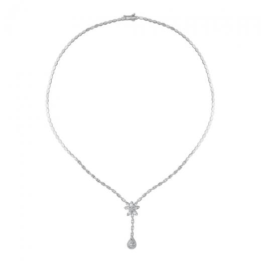 1.79 ct. Diamond Wedding Baguette Necklace