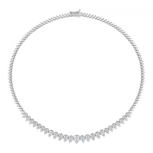 3.78 kt. Diamant-Hochzeits-Halskette