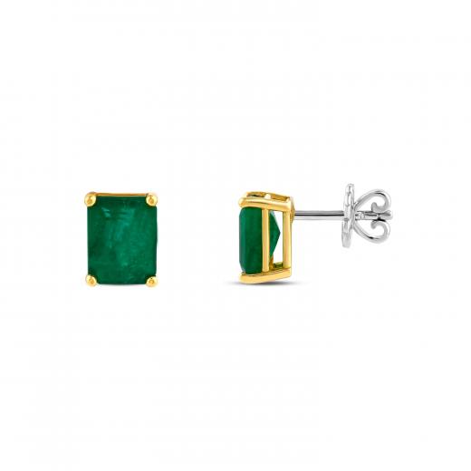 4.40 ct. Natural Emerald Earrings